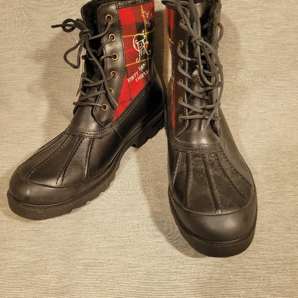 Polo by Ralph Lauren Udel Duck Boots, Shearling lined, size 11.5 - Picture 1 of 7